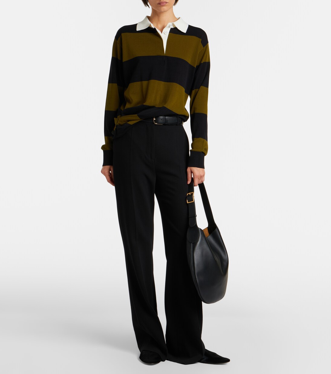 Corinna striped cotton polo shirt | Proenza Schouler