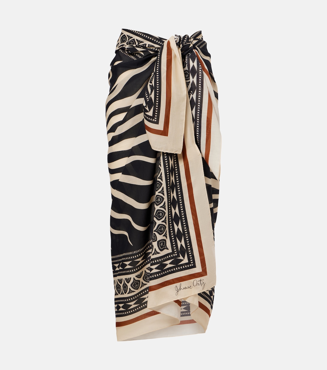 프린트 코튼 비치 커버업 | Johanna Ortiz