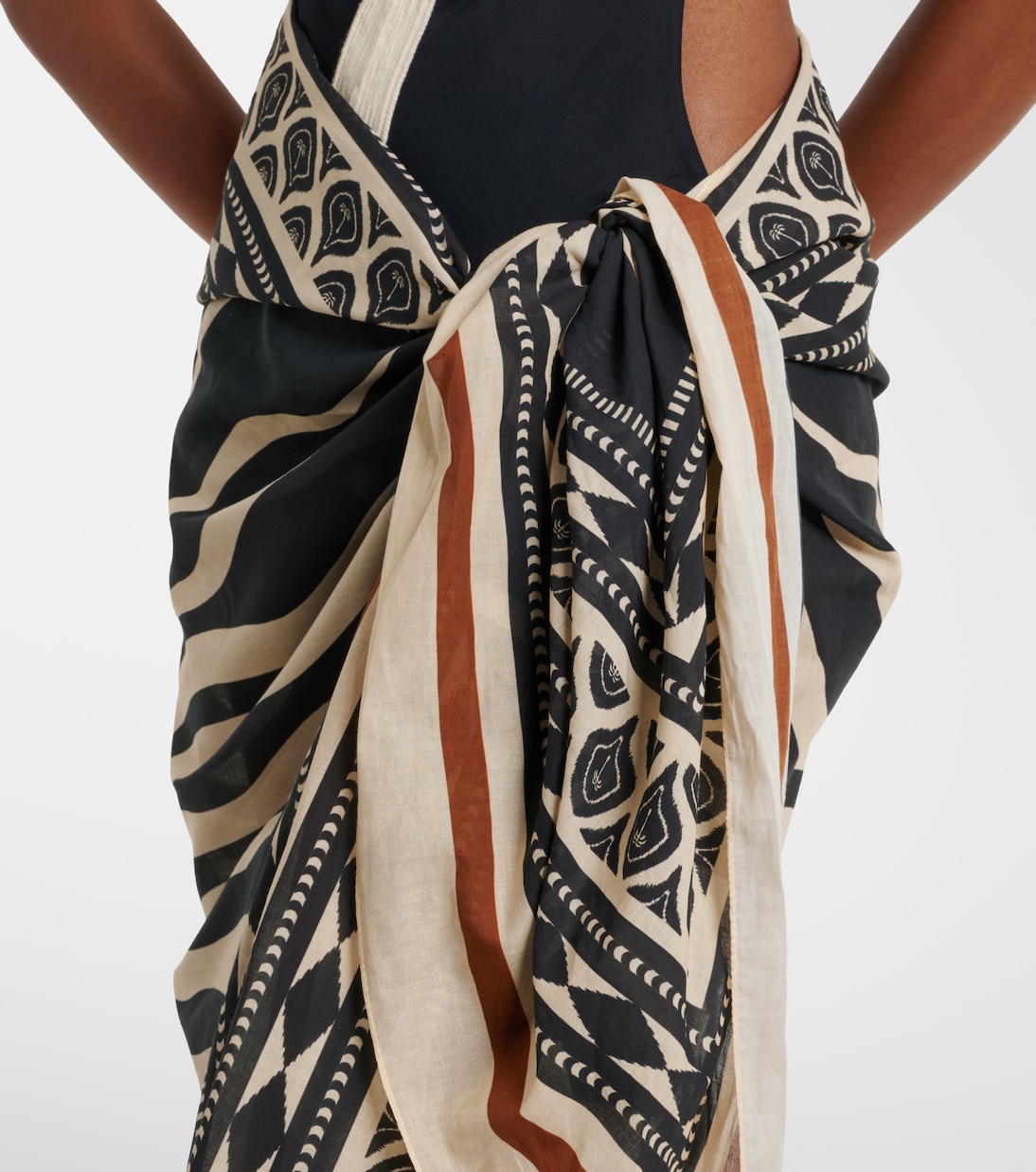 프린트 코튼 비치 커버업 | Johanna Ortiz