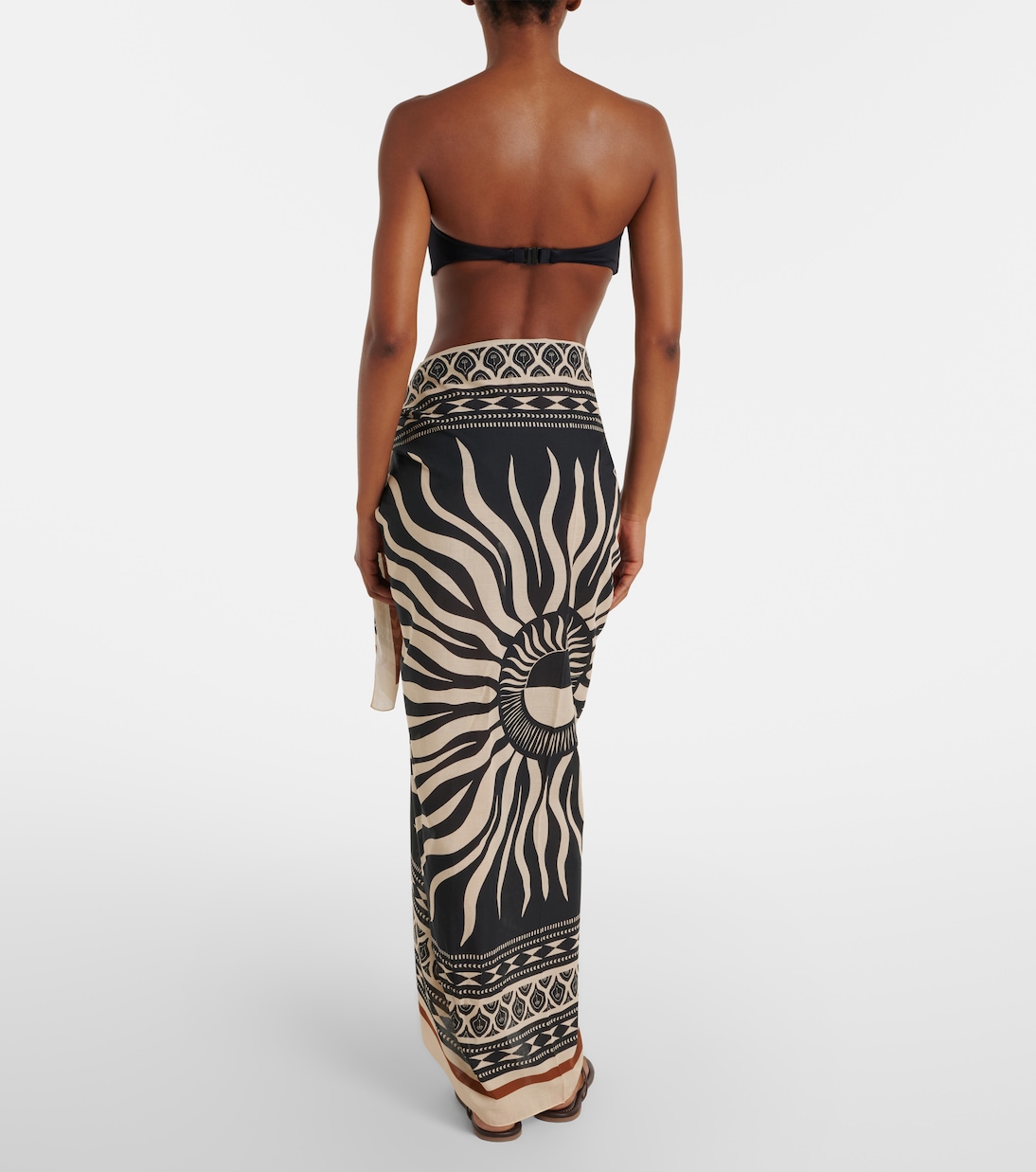 프린트 코튼 비치 커버업 | Johanna Ortiz