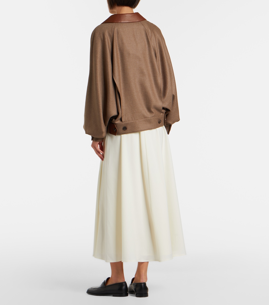Kenzie wool-blend midi skirt | Ralph Lauren Collection