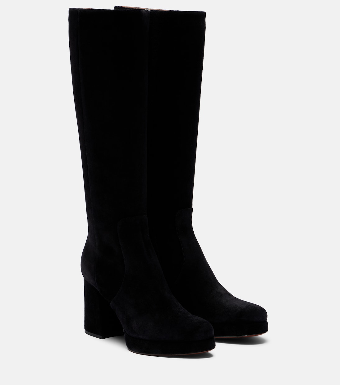 Fawcette VLogo suede knee-high boots | Valentino Garavani