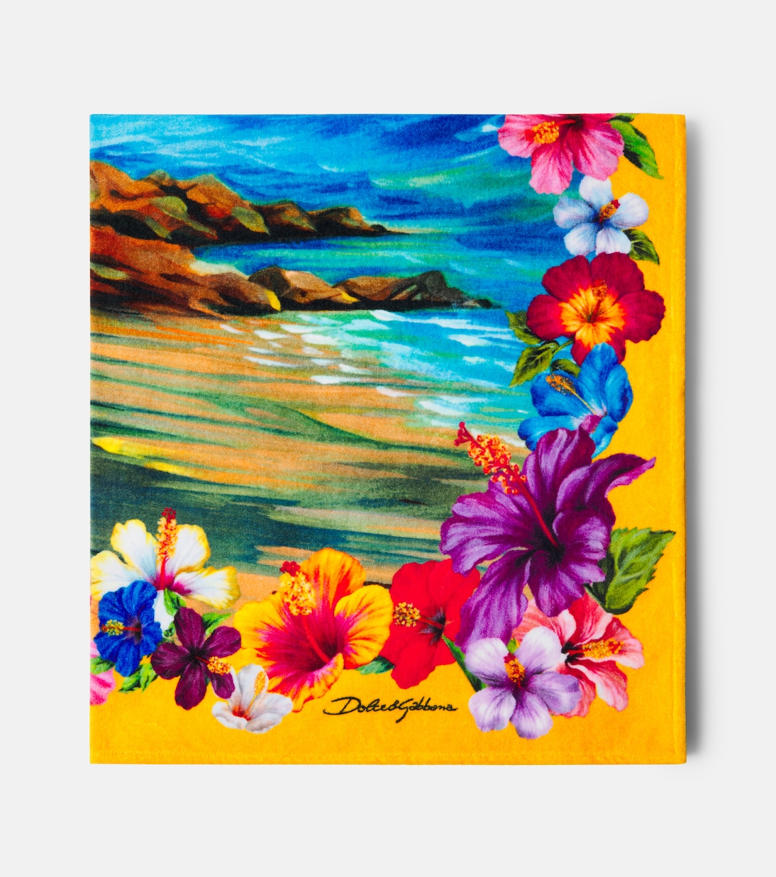 Printed cotton terry beach towel | Dolce&Gabbana Casa