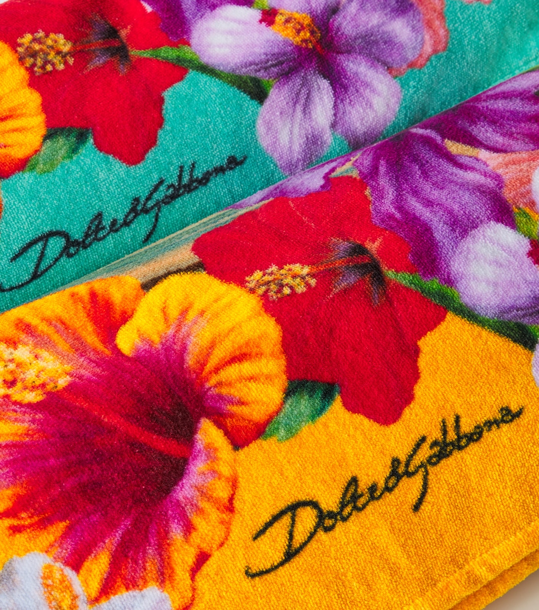 Printed cotton terry beach towel | Dolce&Gabbana Casa