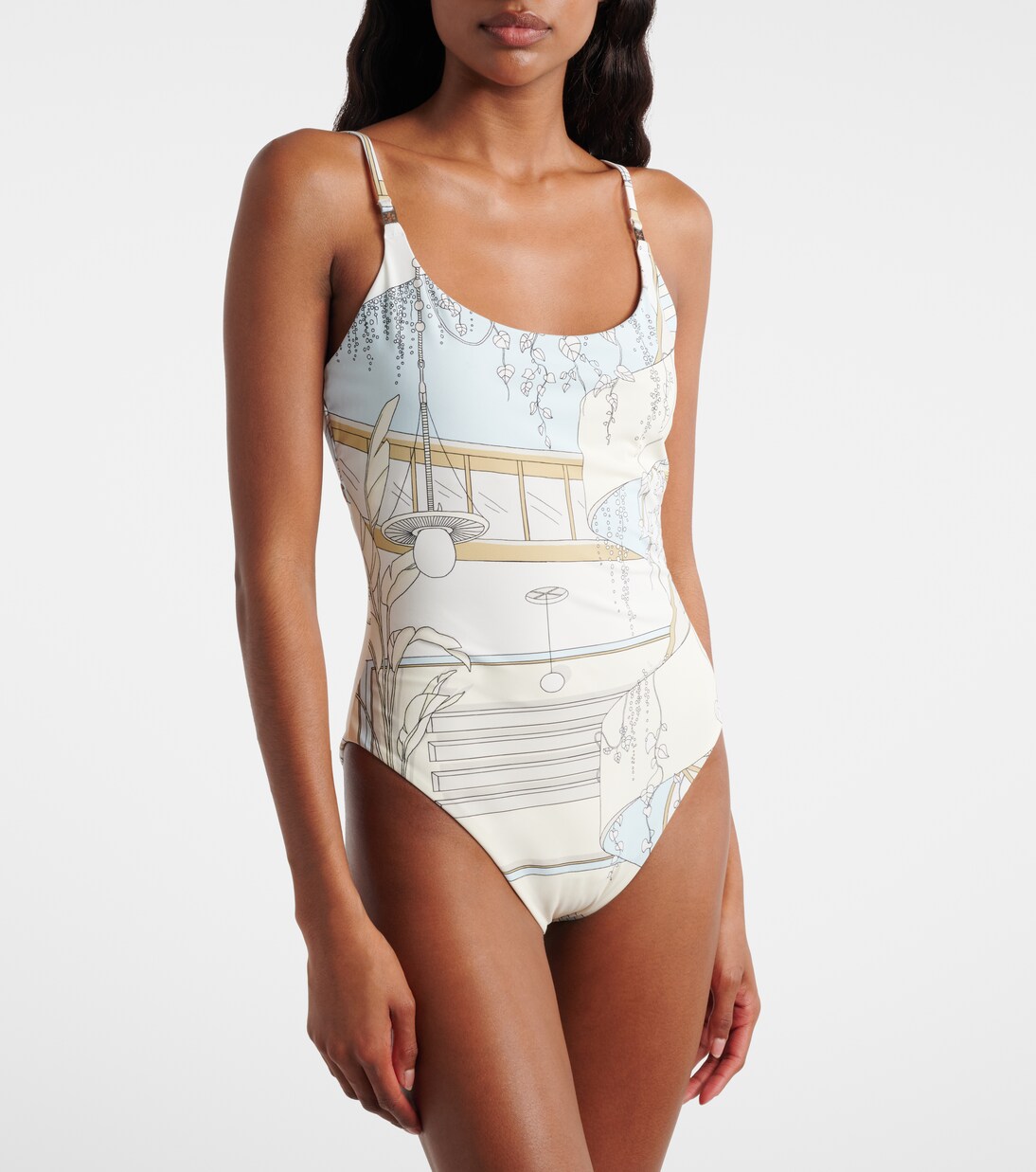 Printed swimsuit  | Tory Burch