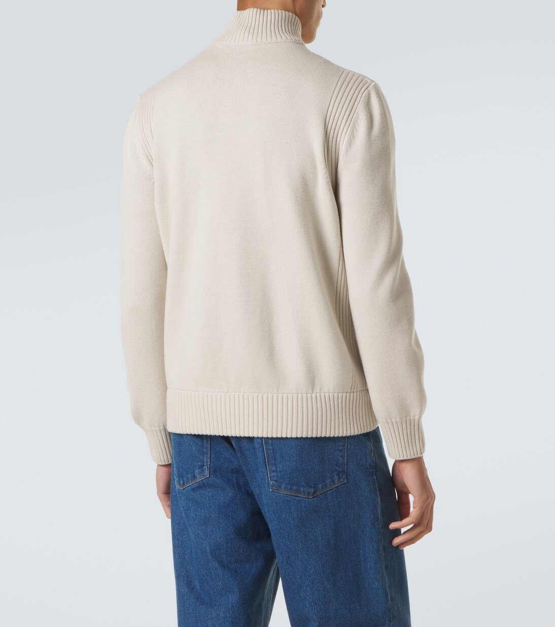 Tricot down-paneled virgin wool cardigan | Moncler