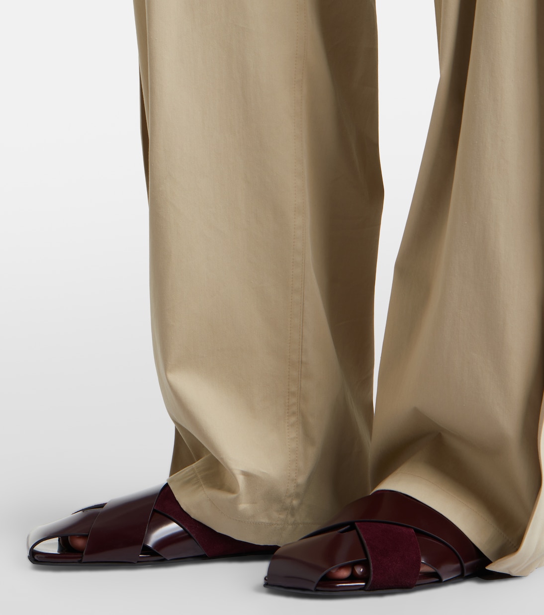 Slant leather sandals | Proenza Schouler