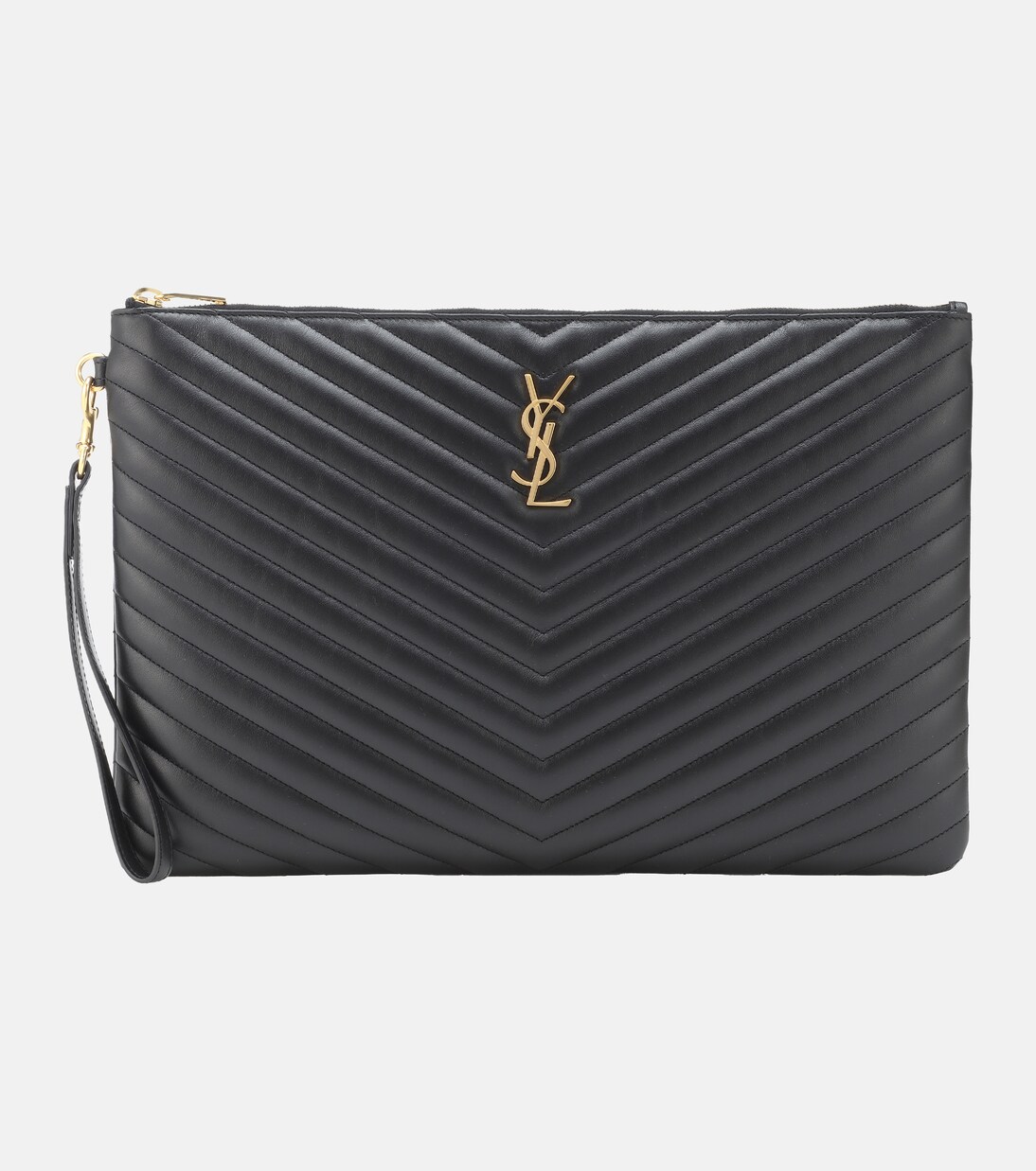 Cassandre matelassé leather clutch | Saint Laurent