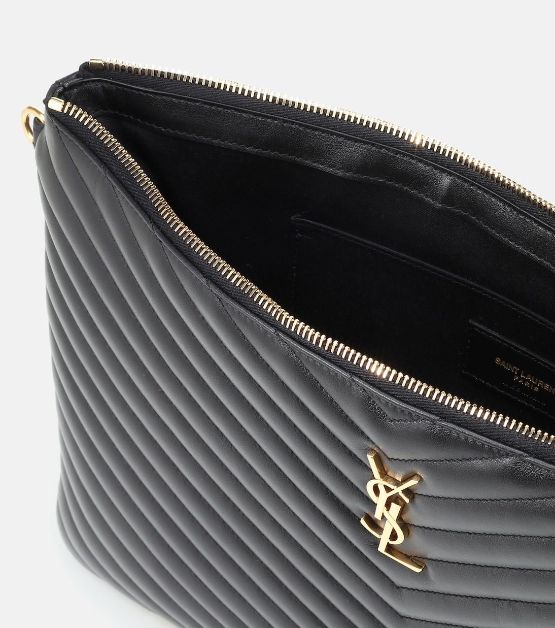 Cassandre matelassé leather clutch | Saint Laurent
