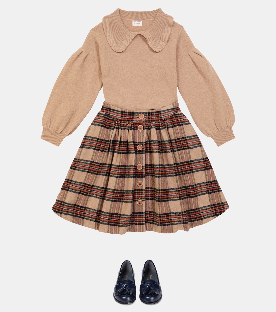 Mistral checked cotton skirt | Morley