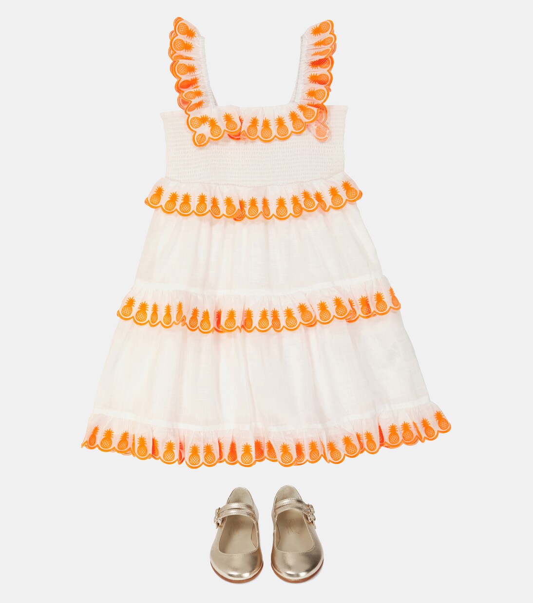 Tropicana embroidered cotton dress | Zimmermann Kids