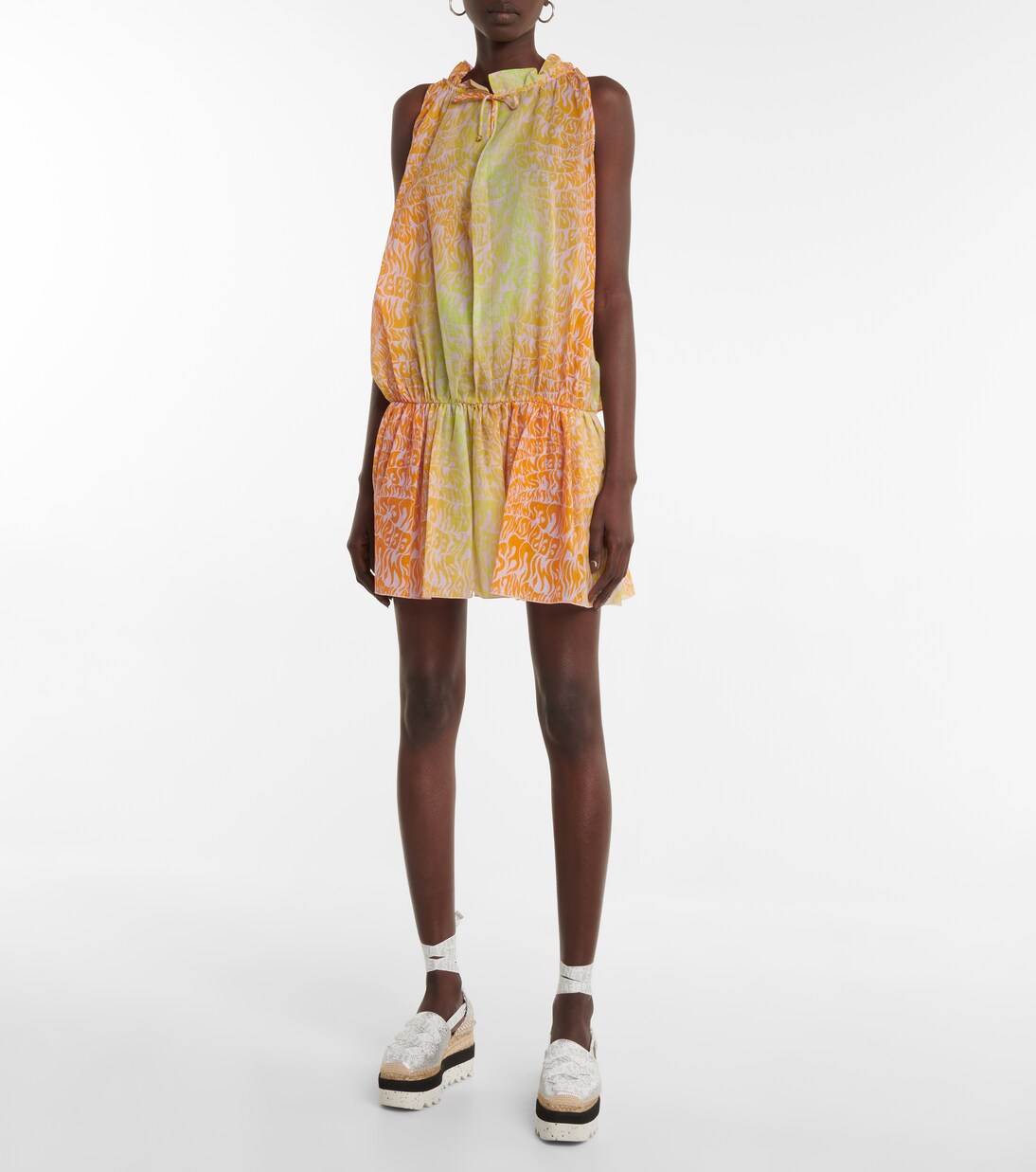 Robe imprimée en coton | Stella McCartney