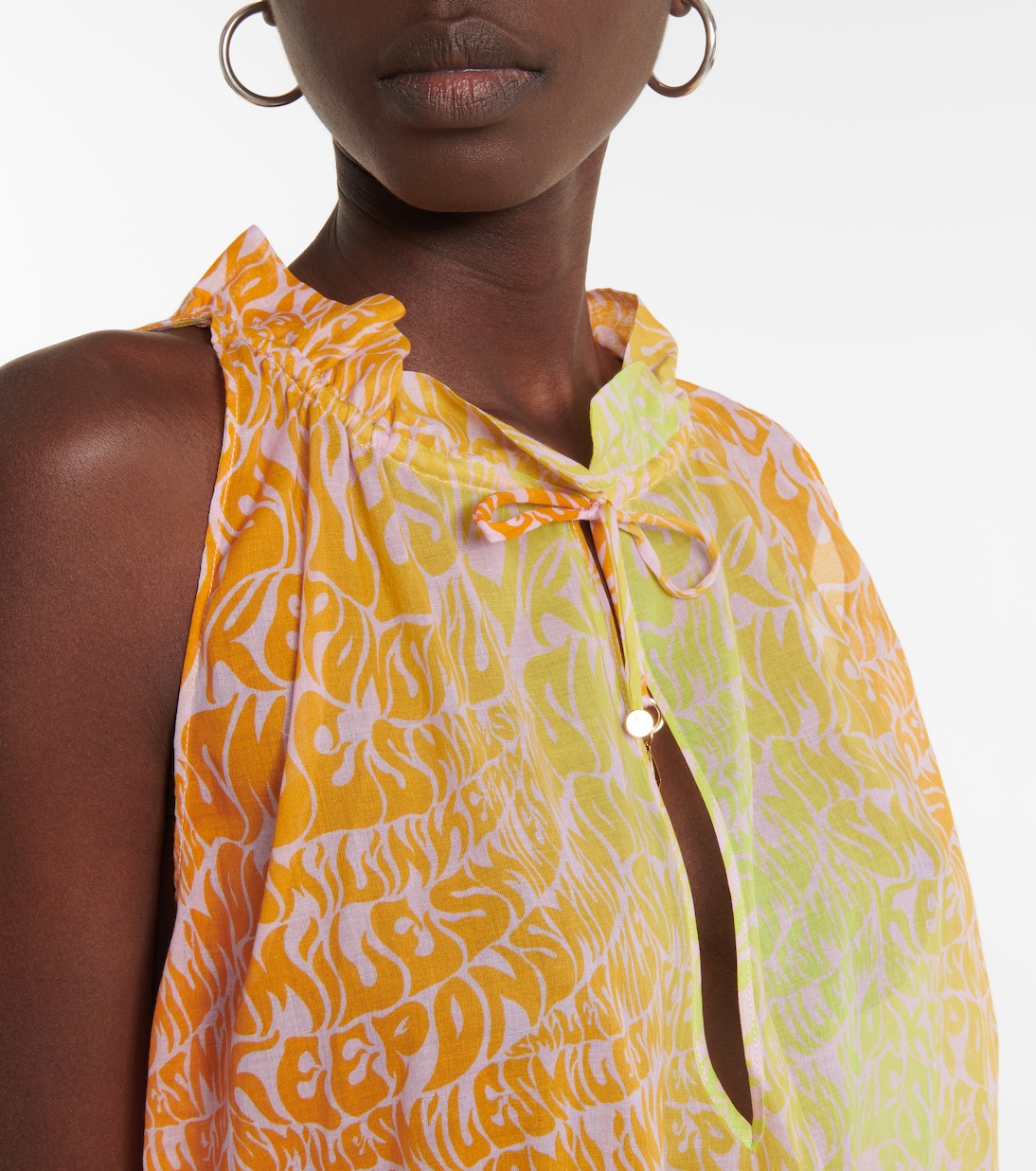 Robe imprimée en coton | Stella McCartney