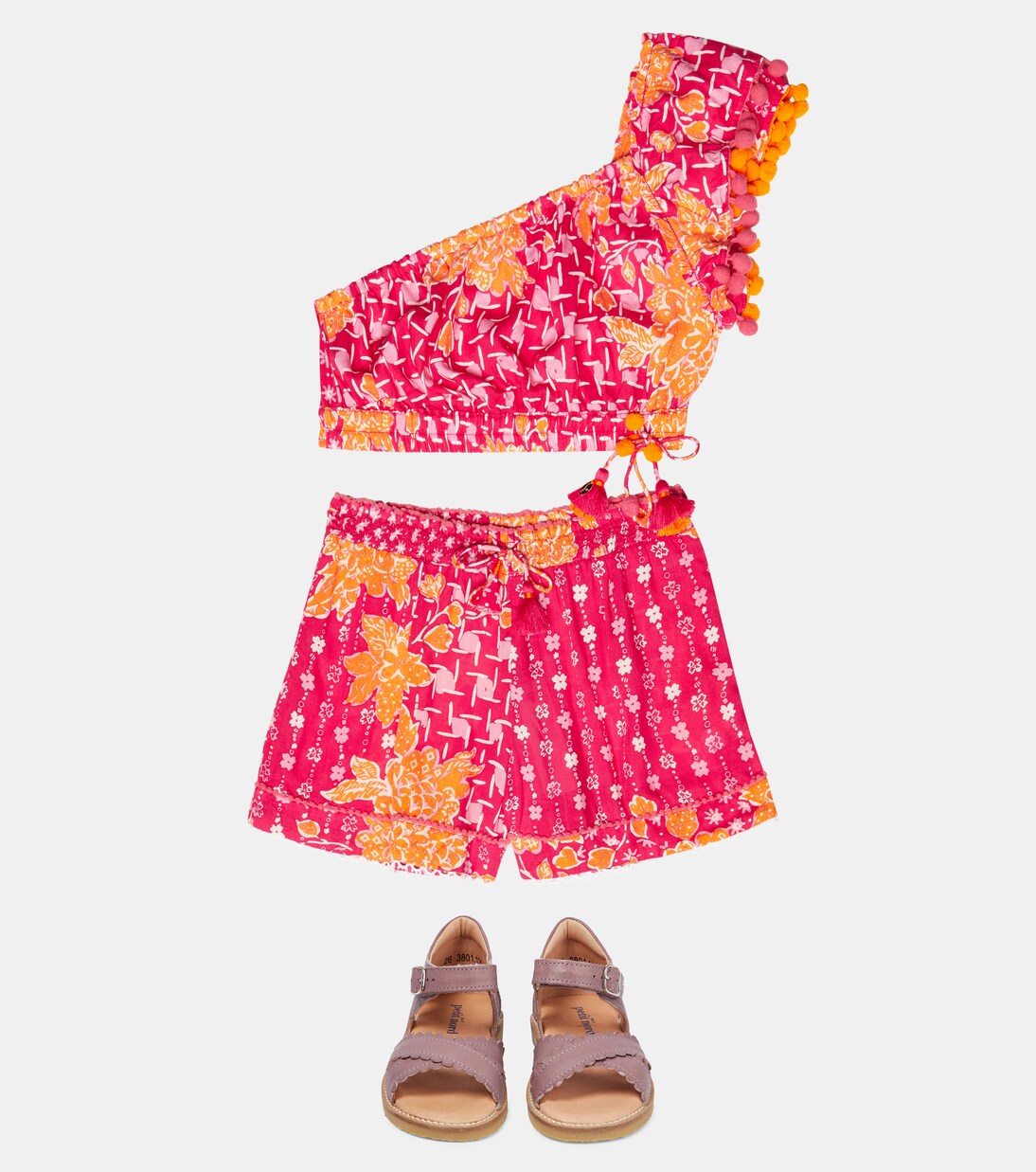 Bedruckte Shorts Cindy | Poupette St Barth Kids