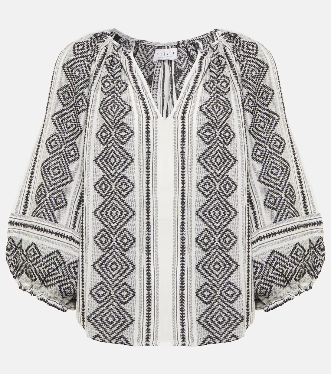 Blouse Louise imprimée en coton | Velvet