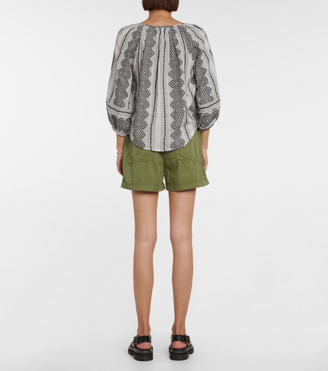 Blouse Louise imprimée en coton | Velvet