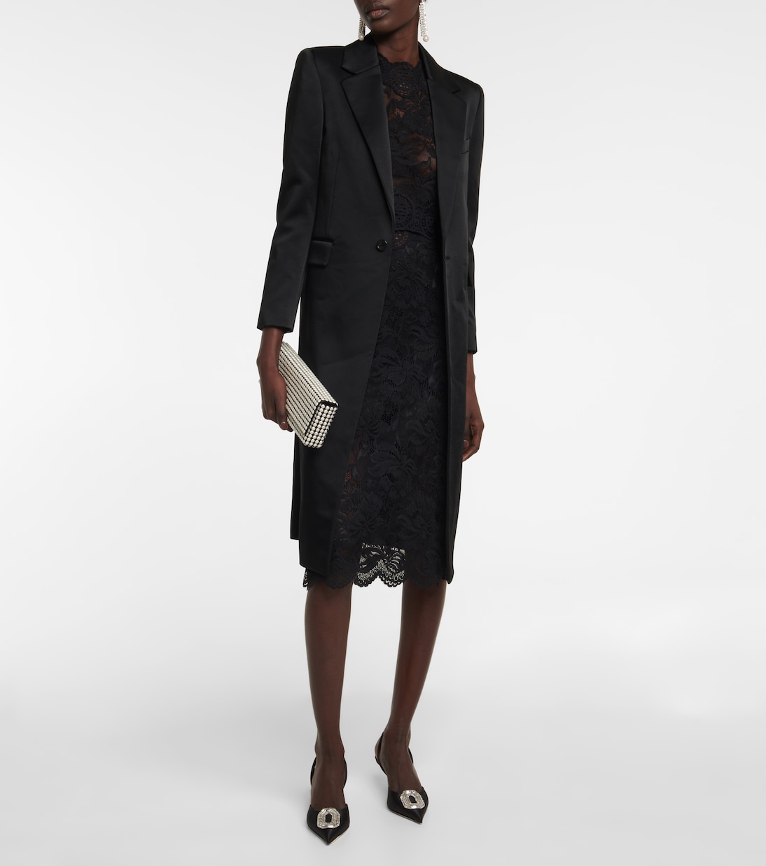 Escarpins Camelia en satin | Amina Muaddi