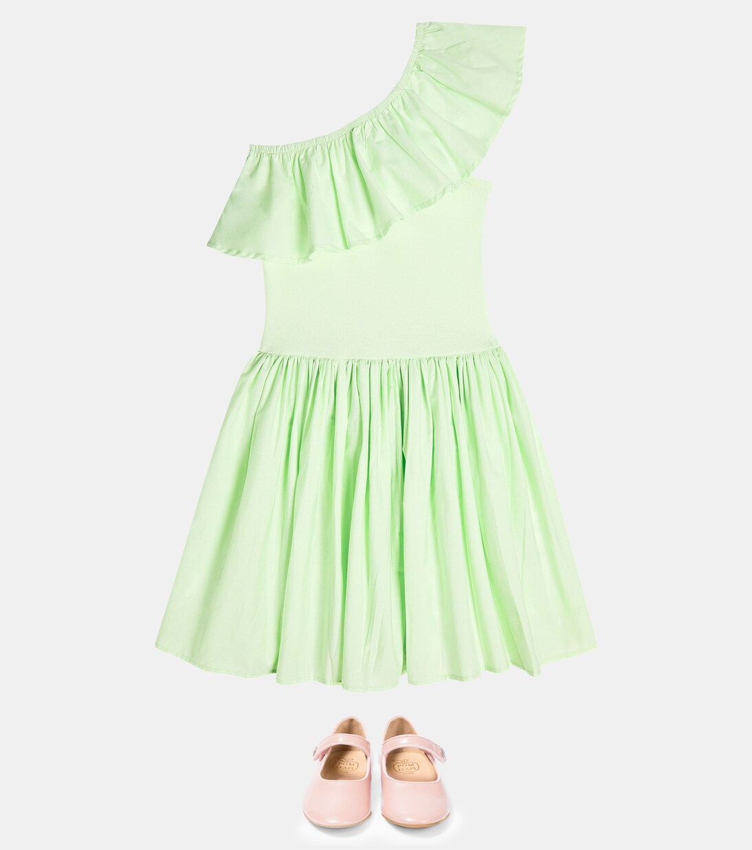 Chloéy ruffled-trimmed cotton dress | Molo