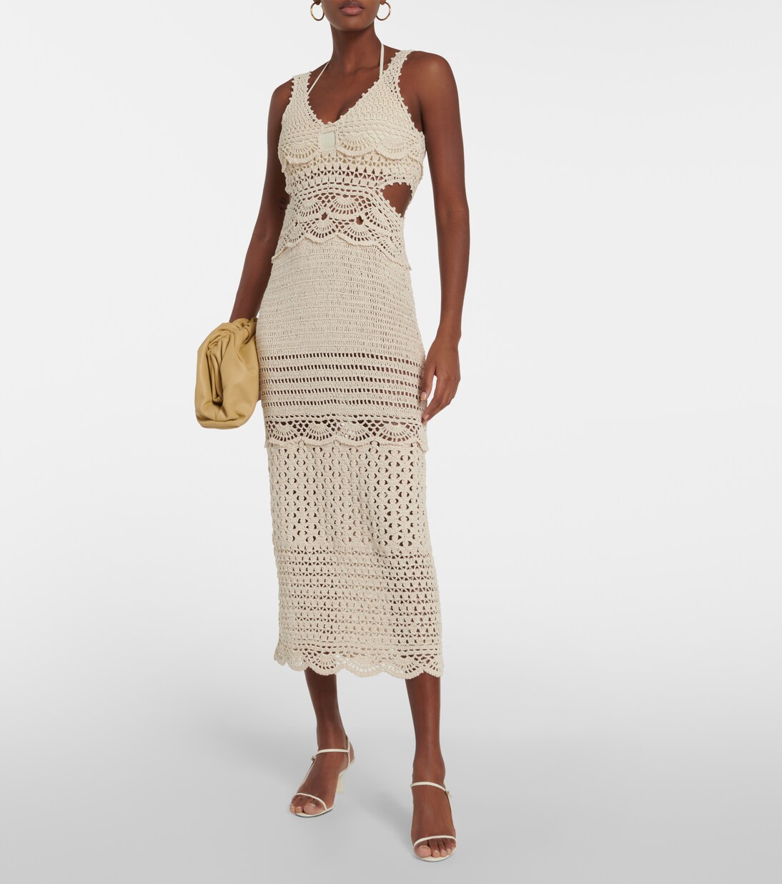 Robe midi Cory en crochet | Simkhai