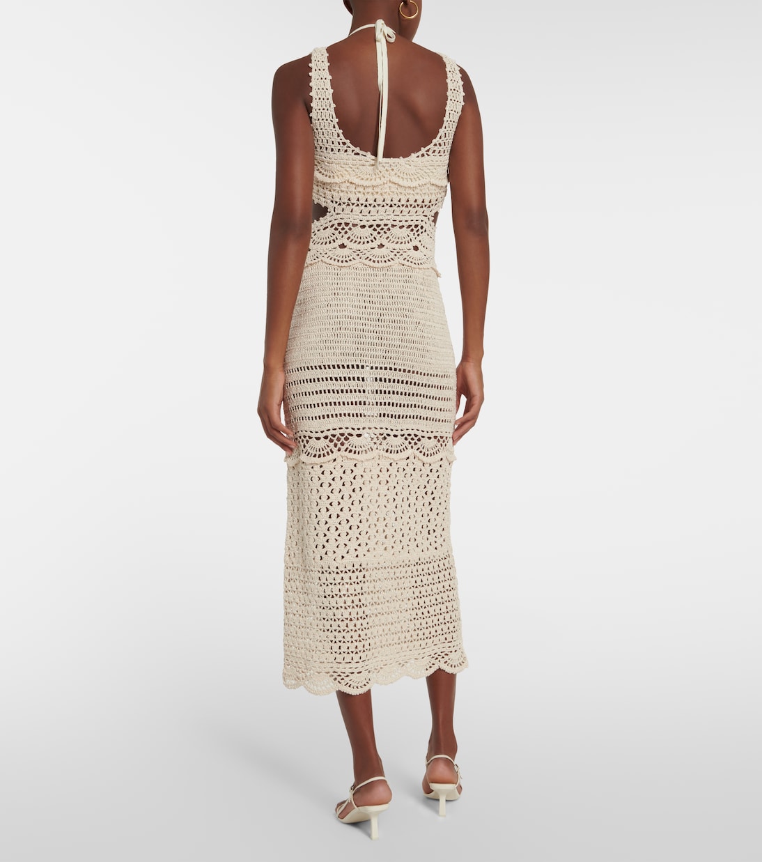 Robe midi Cory en crochet | Simkhai