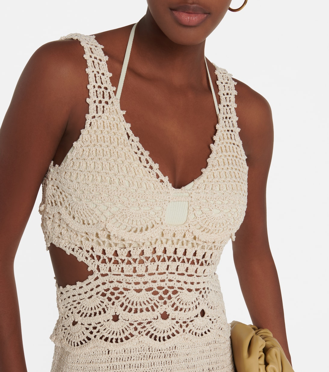 Robe midi Cory en crochet | Simkhai