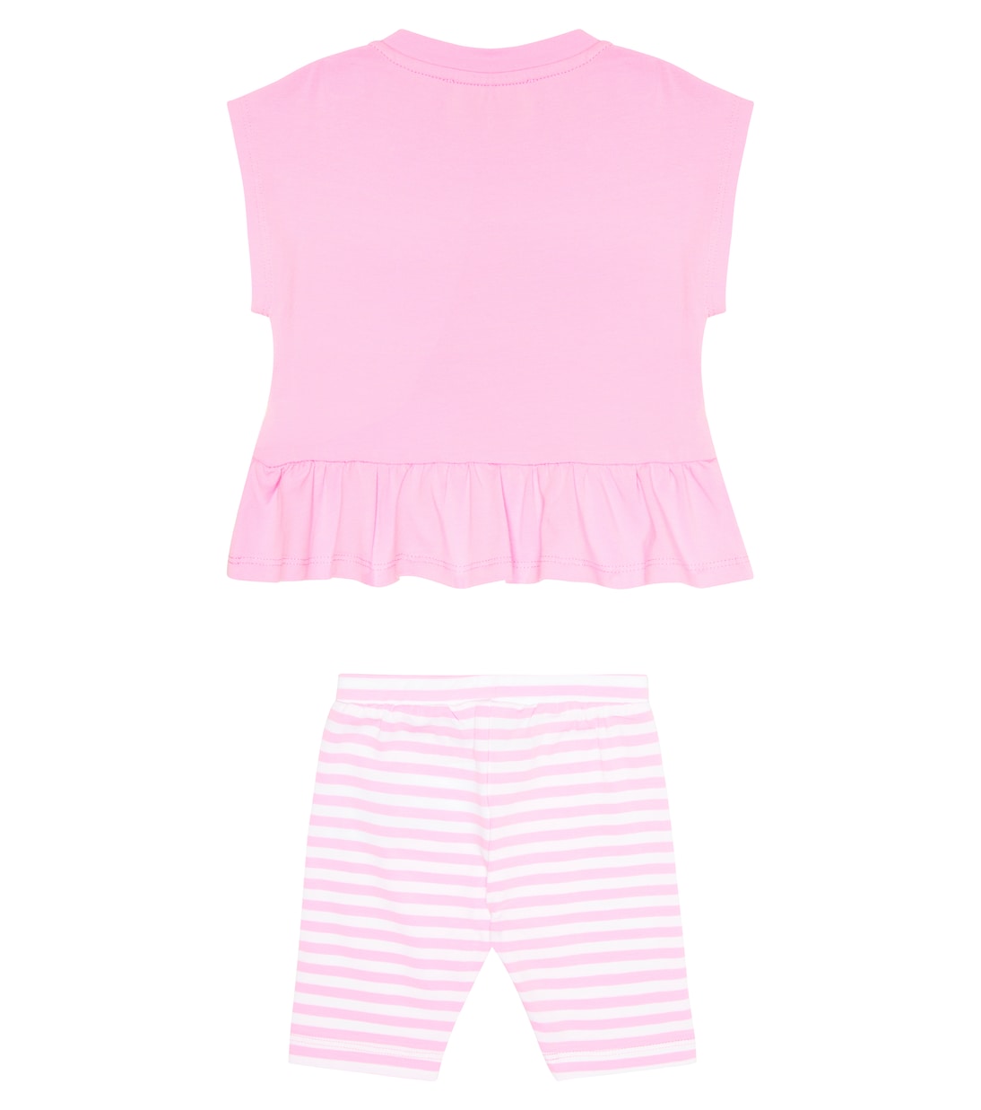 Baby cotton-blend T-shirt and leggings set | Moschino Kids