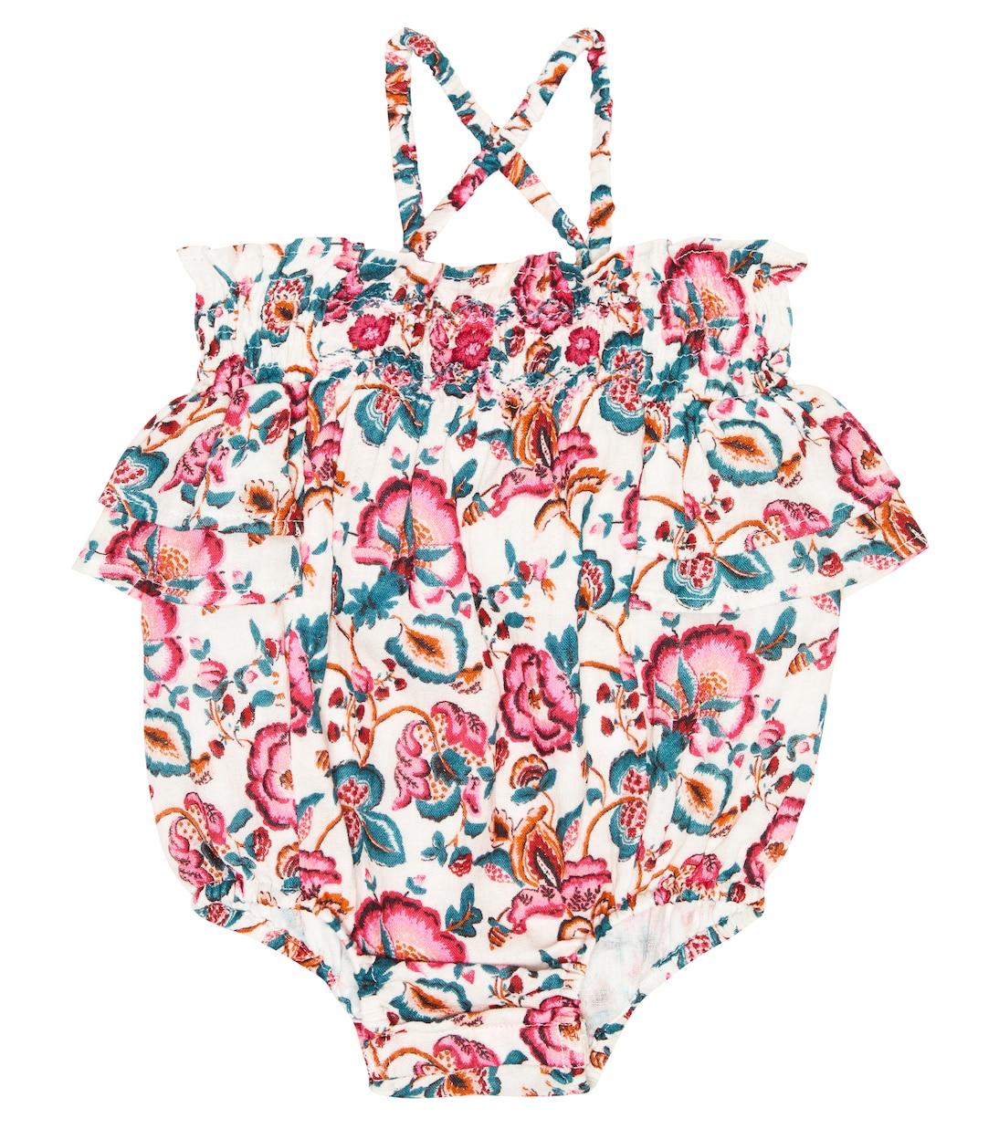 Baby Kumal floral cotton romper | Louise Misha
