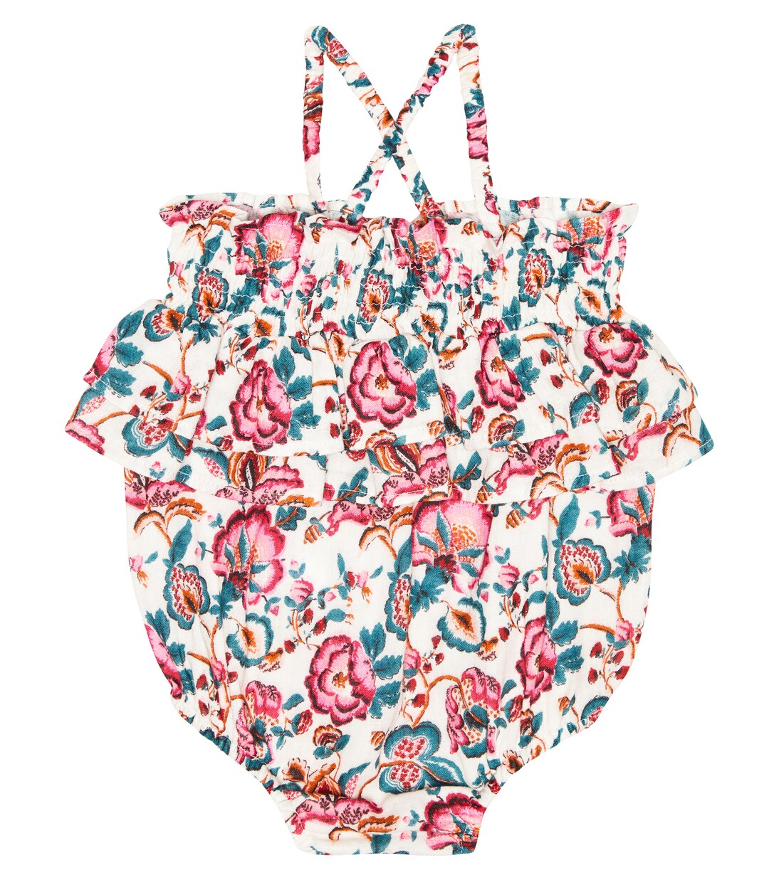 Baby Kumal floral cotton romper | Louise Misha