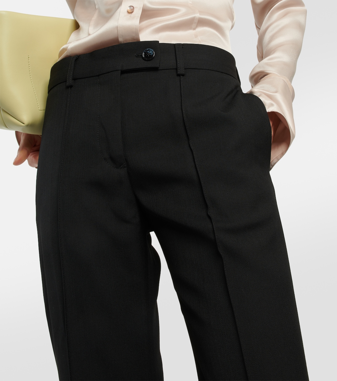 Wide-leg wool-blend pants | Acne Studios