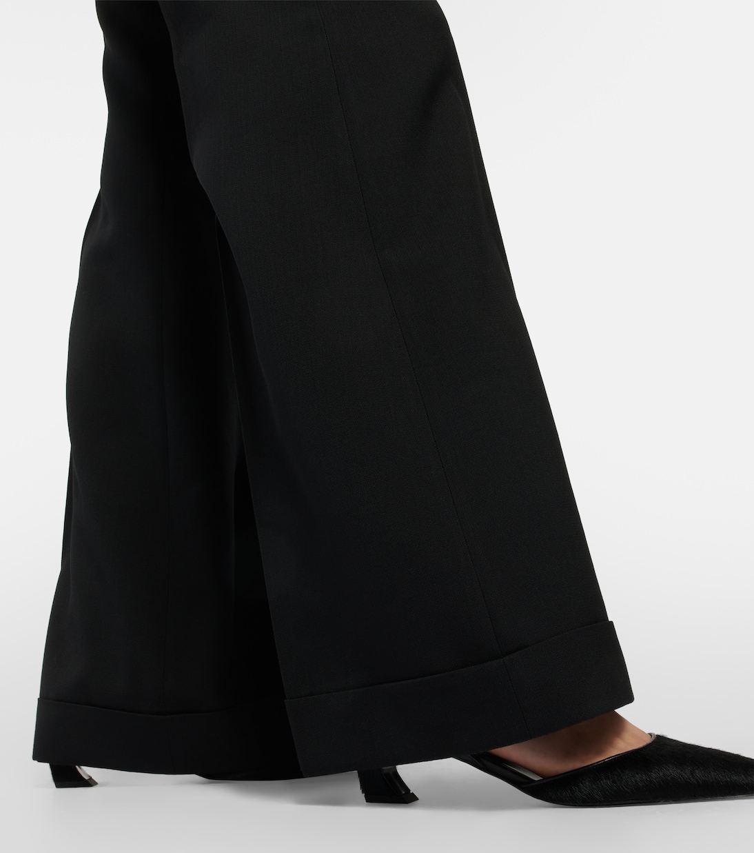Wide-leg wool-blend pants | Acne Studios