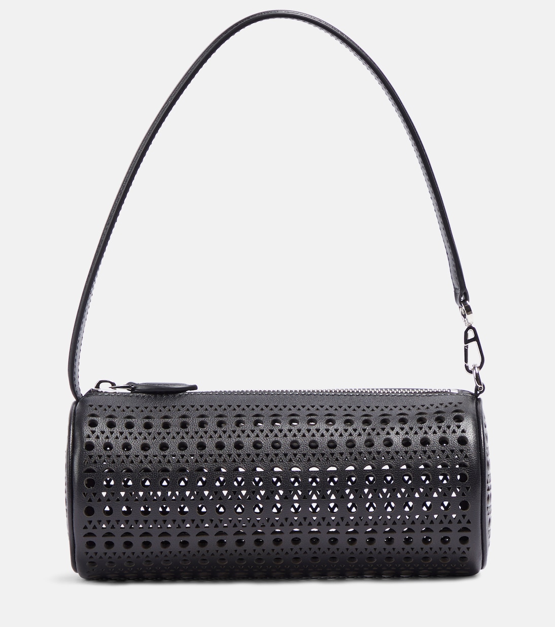 Tube perforated leather shoulder bag | Alaïa