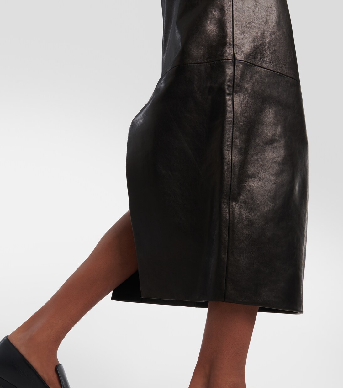 Gonna a tubino Loxley in pelle | Khaite