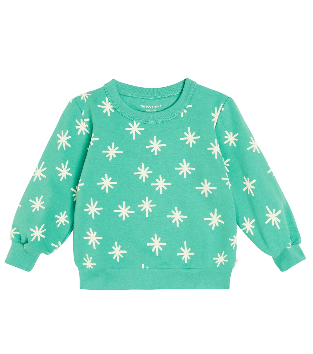 Snow cotton jersey sweatshirt | Tinycottons
