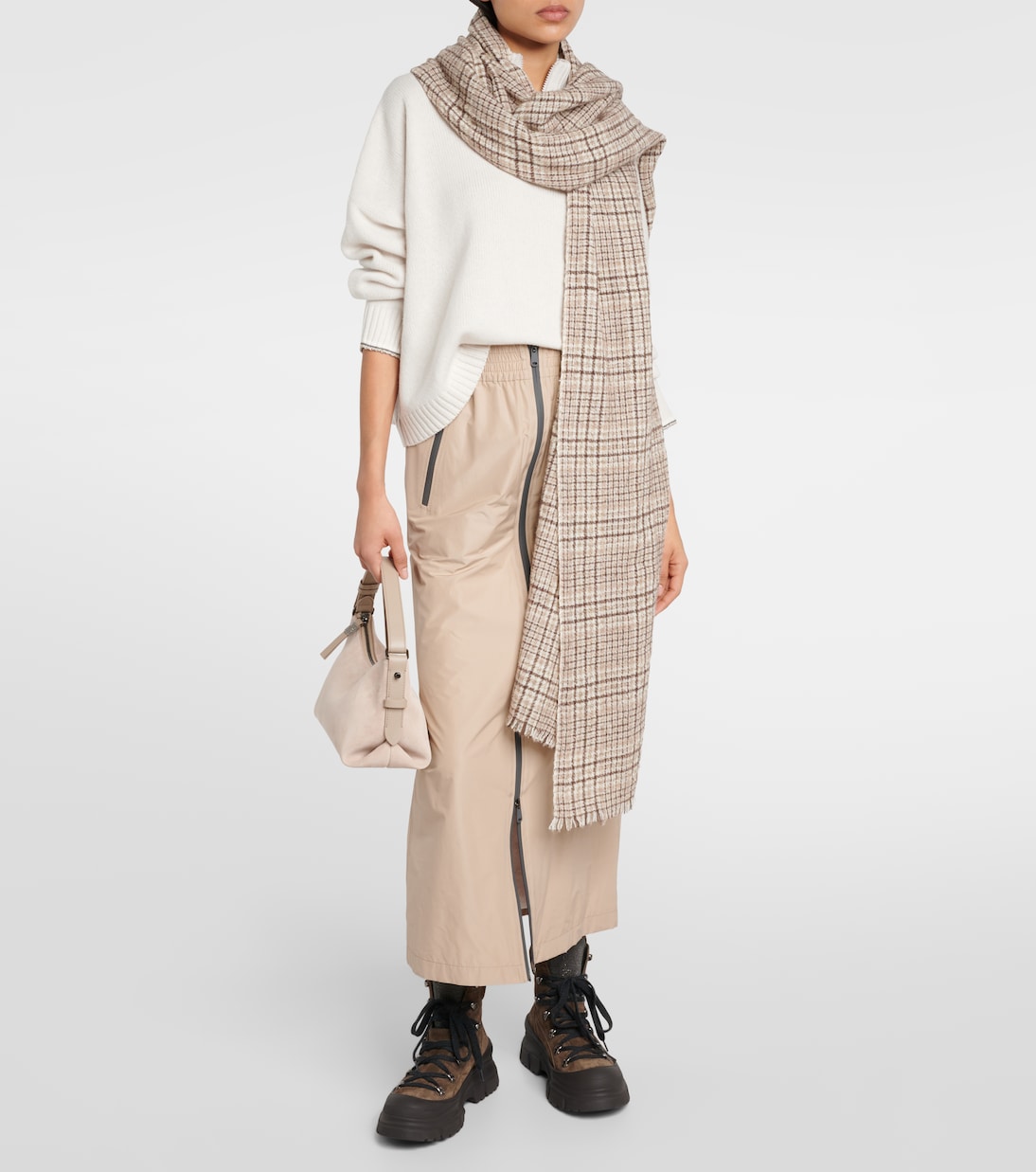 Maxirock aus Taft | Brunello Cucinelli