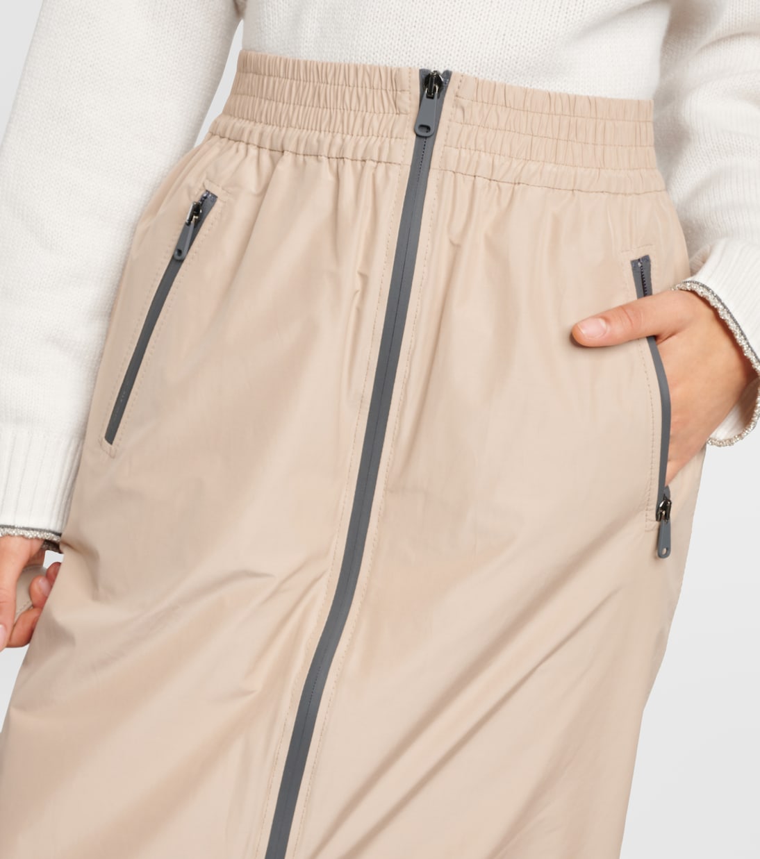 Maxirock aus Taft | Brunello Cucinelli