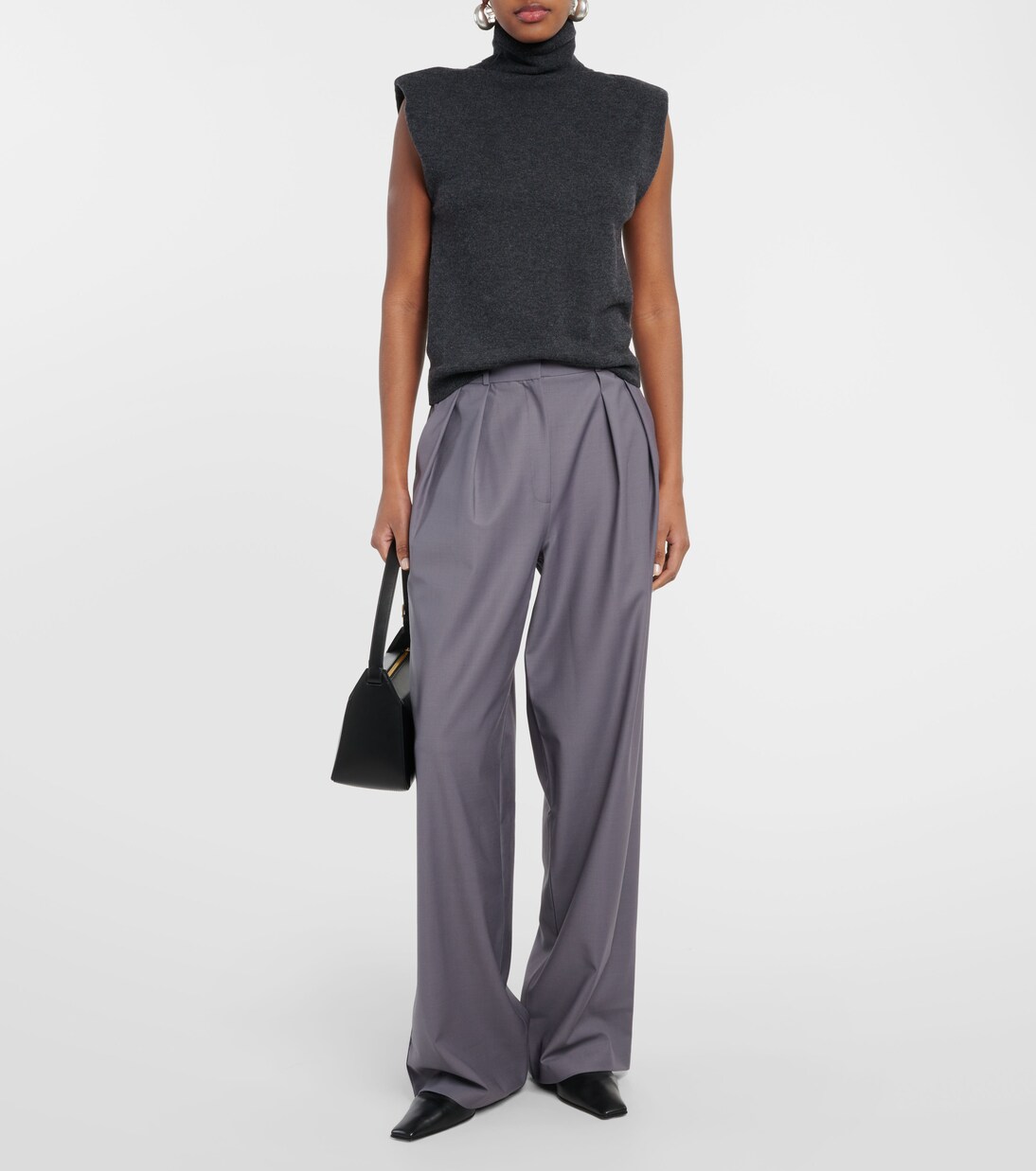 Pantalon droit Ripley à taille haute | The Frankie Shop