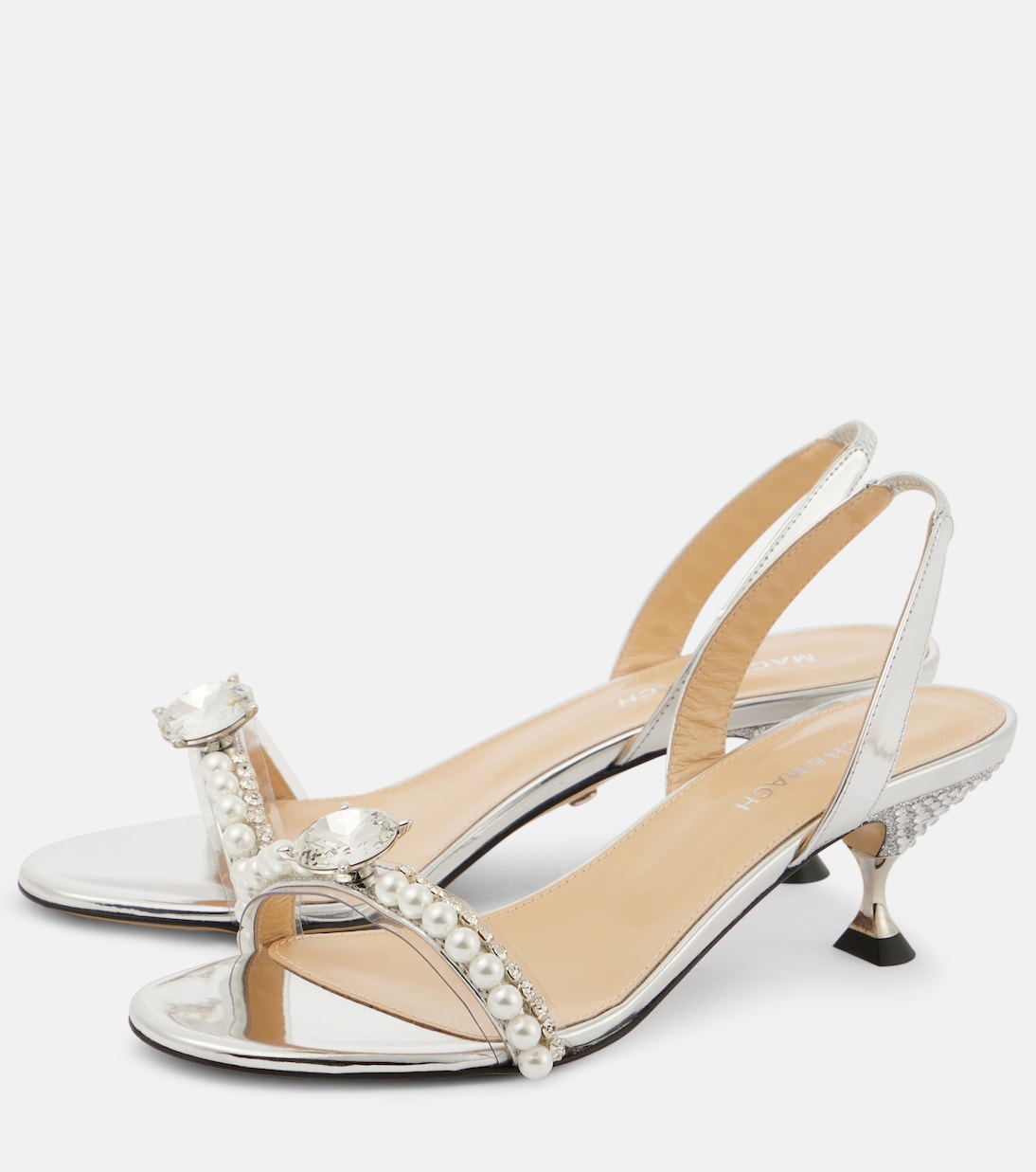 Verzierte Slingback-Sandalen Diamond Of Elizabeth 55  | Mach & Mach