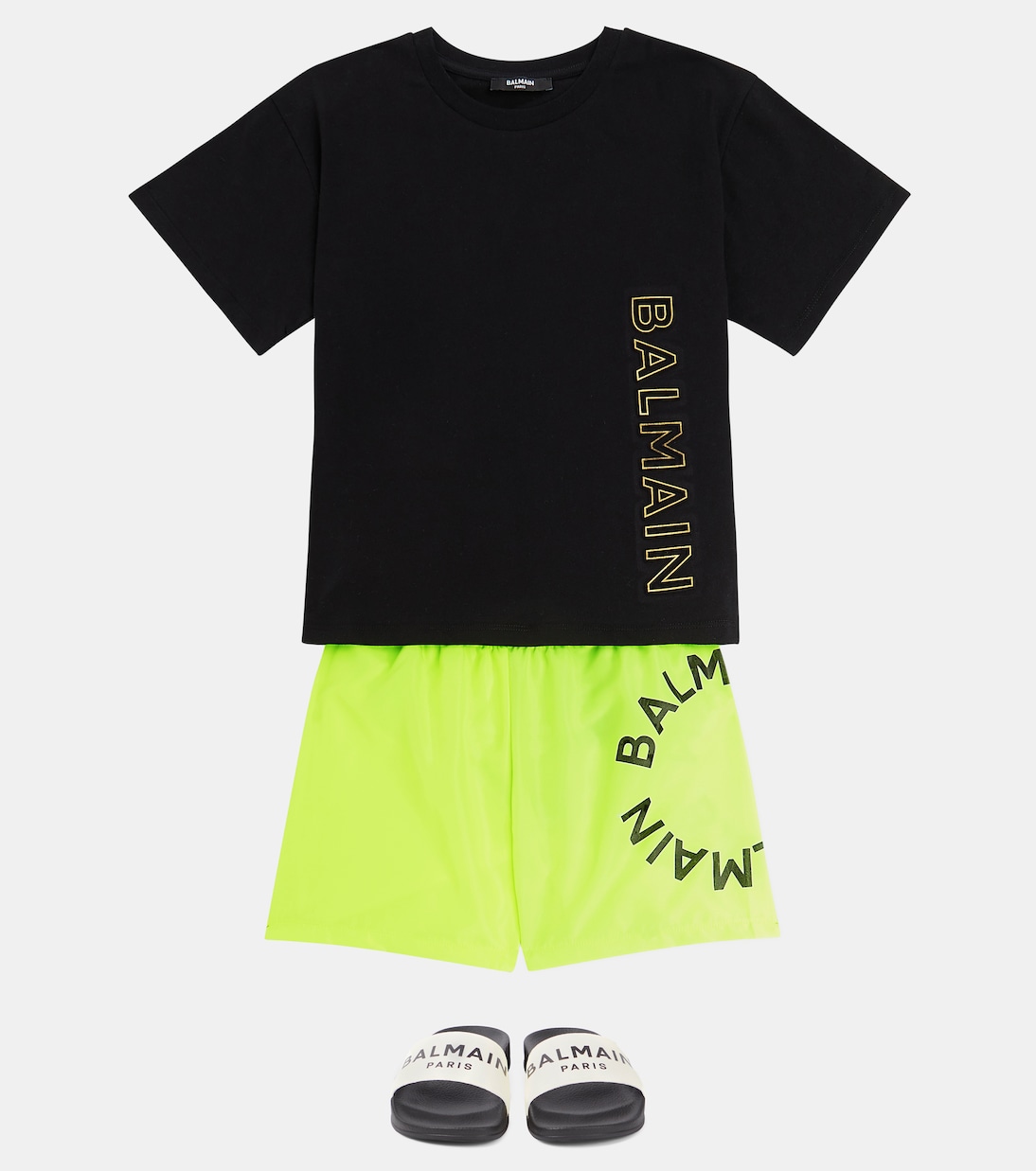 Printed cotton jersey T-shirt | Balmain Kids