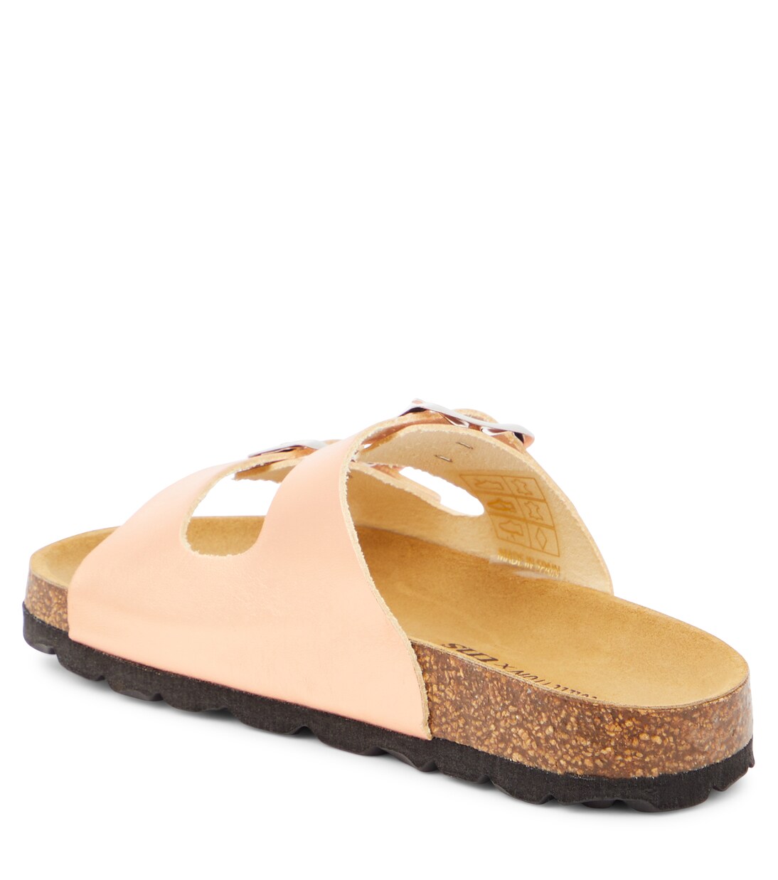 Metallic leather sandals | The New Society