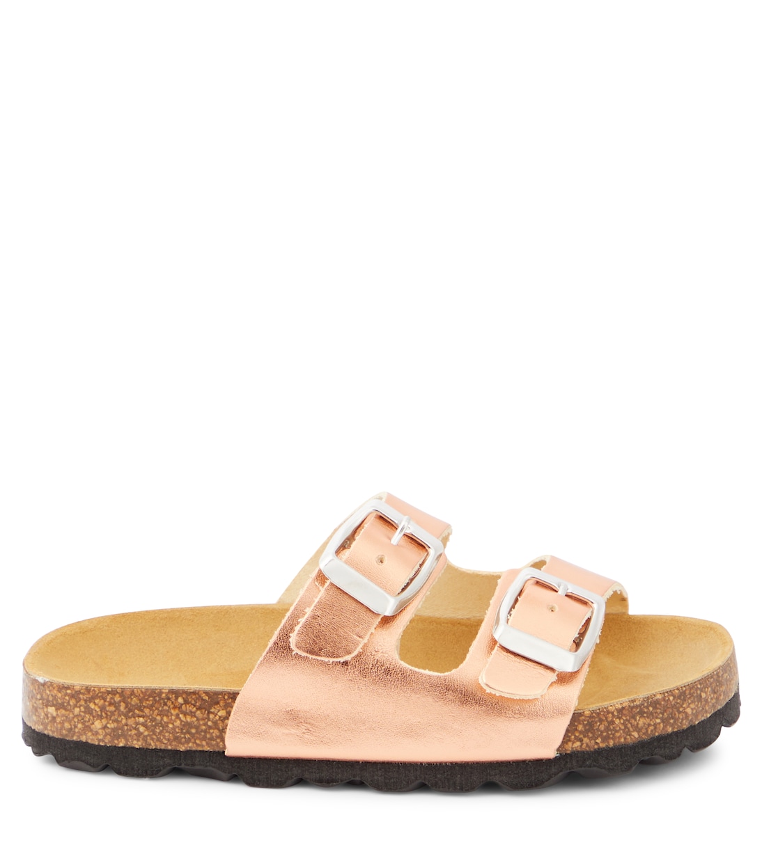 Metallic leather sandals | The New Society