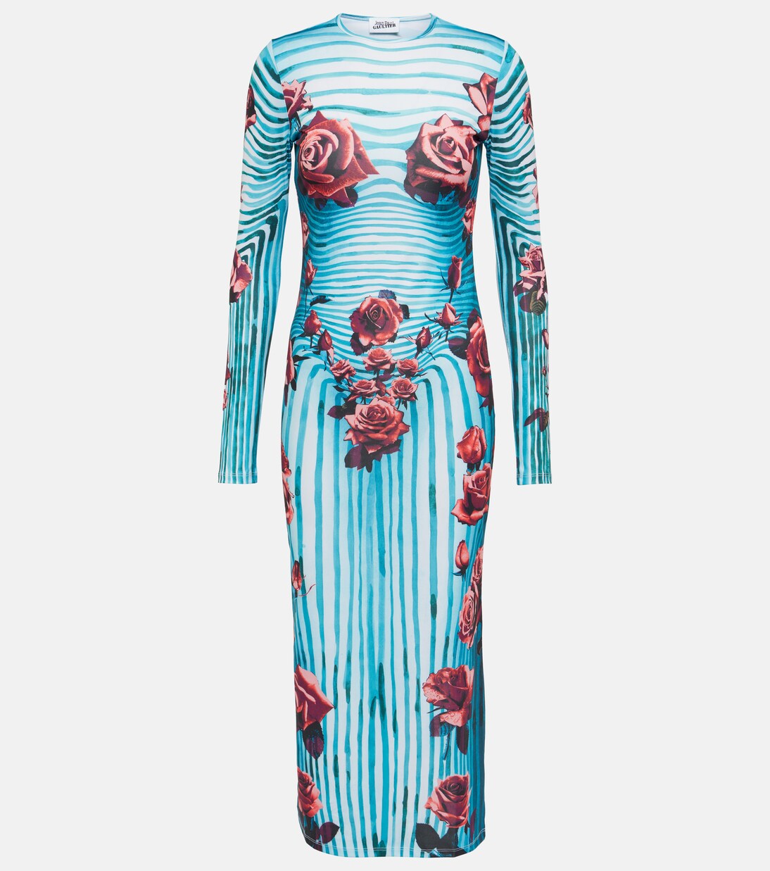Robe midi à fleurs | Jean Paul Gaultier