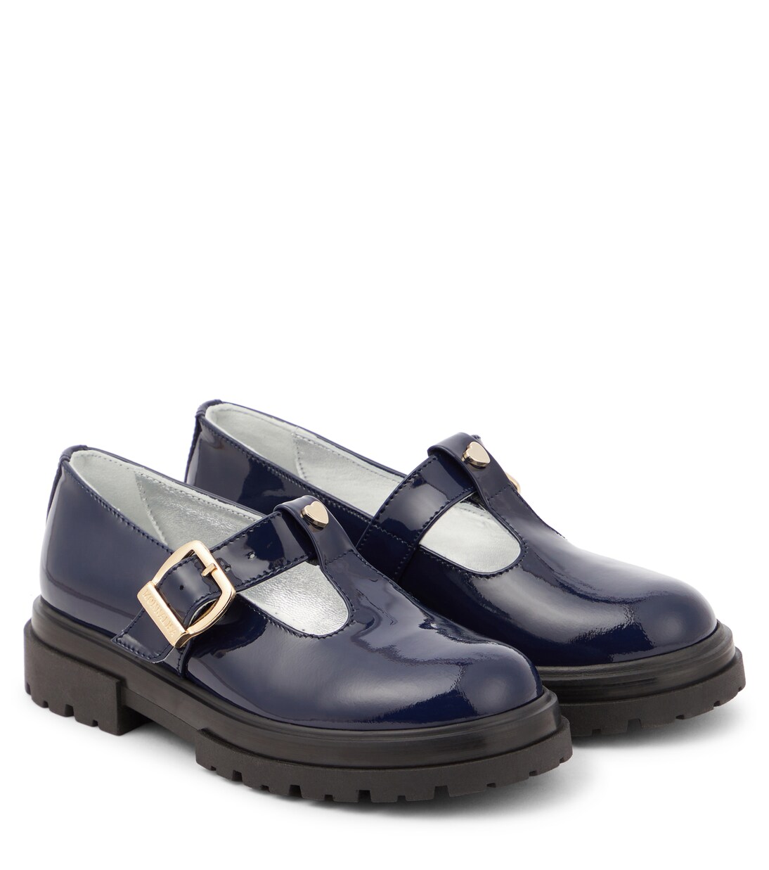 T-bar patent leather flats | Monnalisa