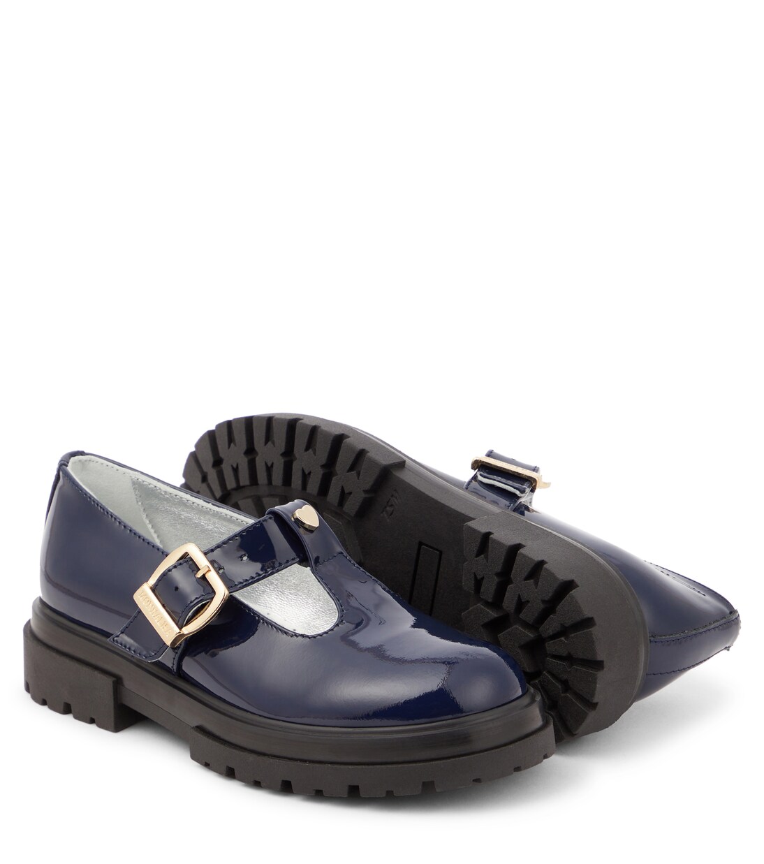 T-bar patent leather flats | Monnalisa