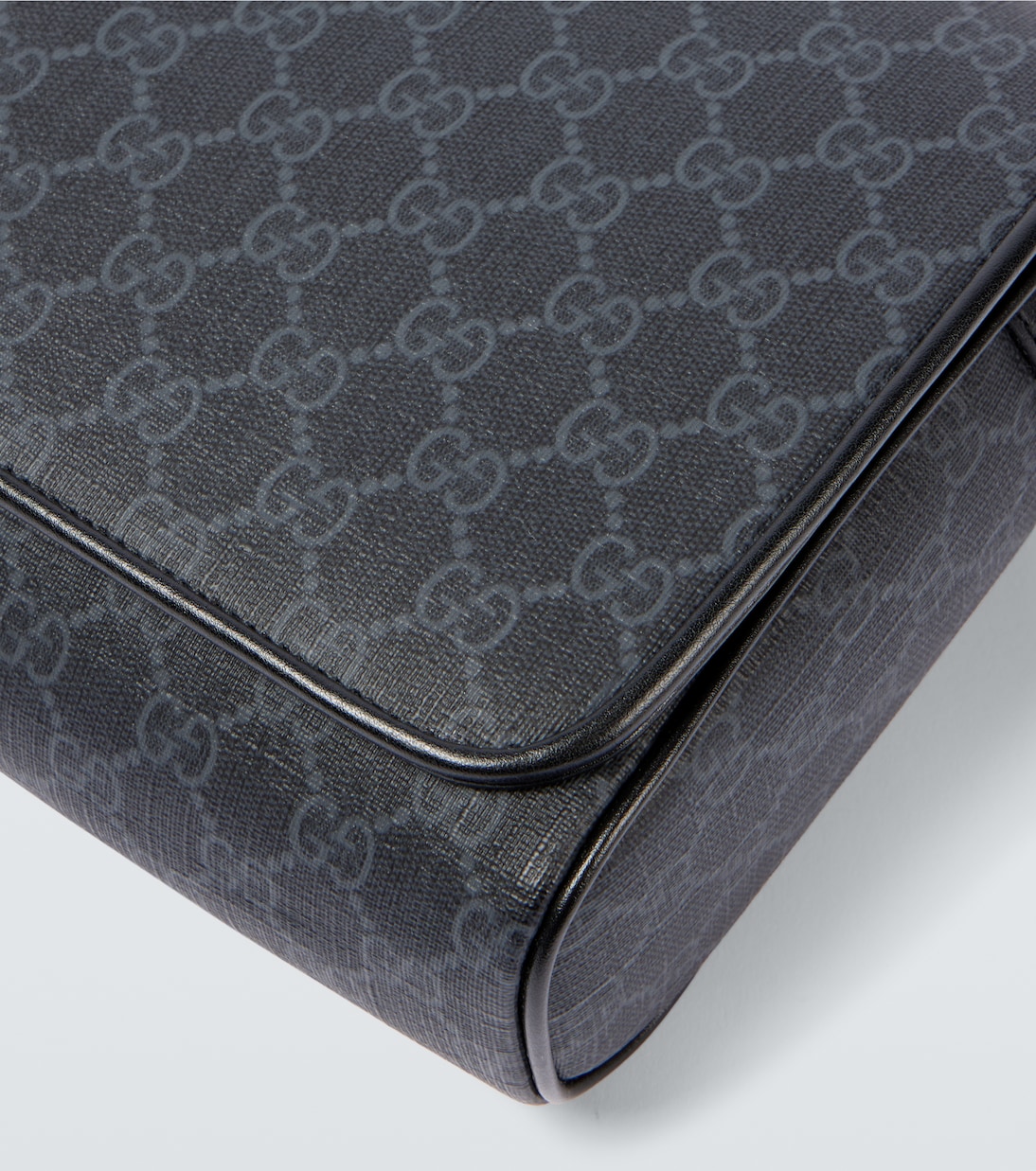 Leather-trimmed GG canvas crossbody bag | Gucci