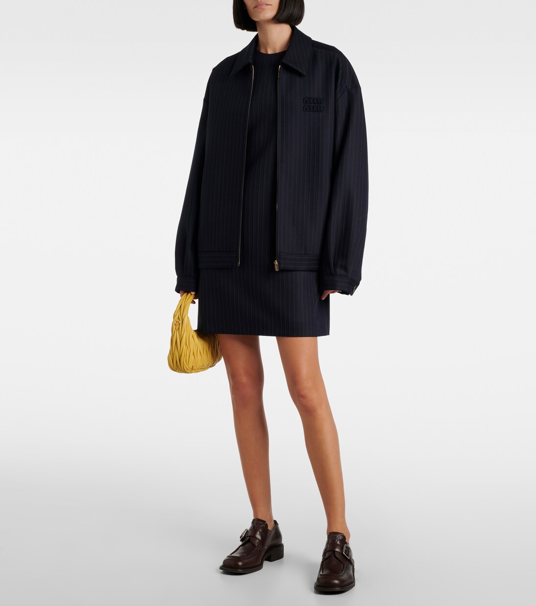 Polished leather brogues | Miu Miu