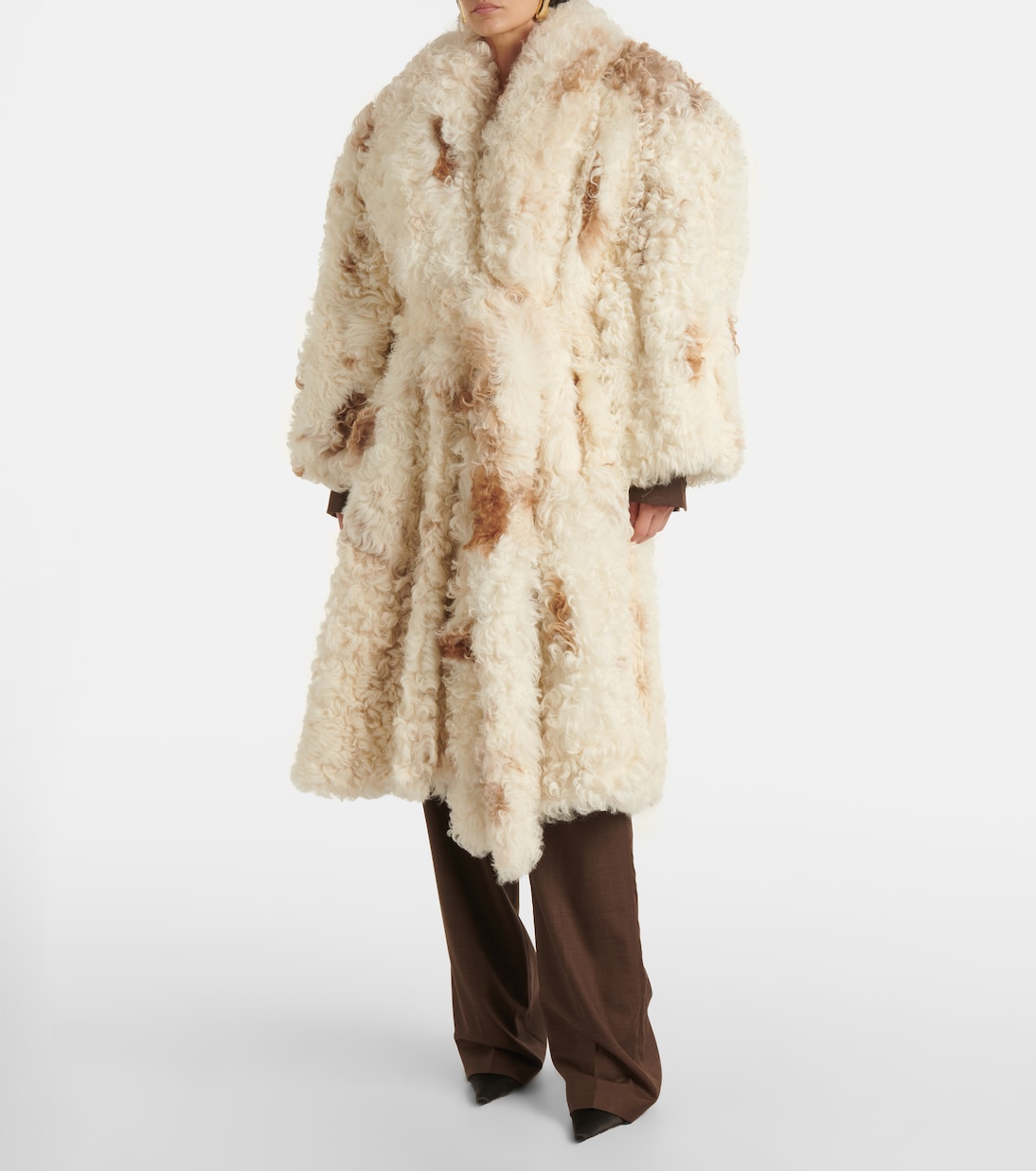 Belted shearling coat | Magda Butrym
