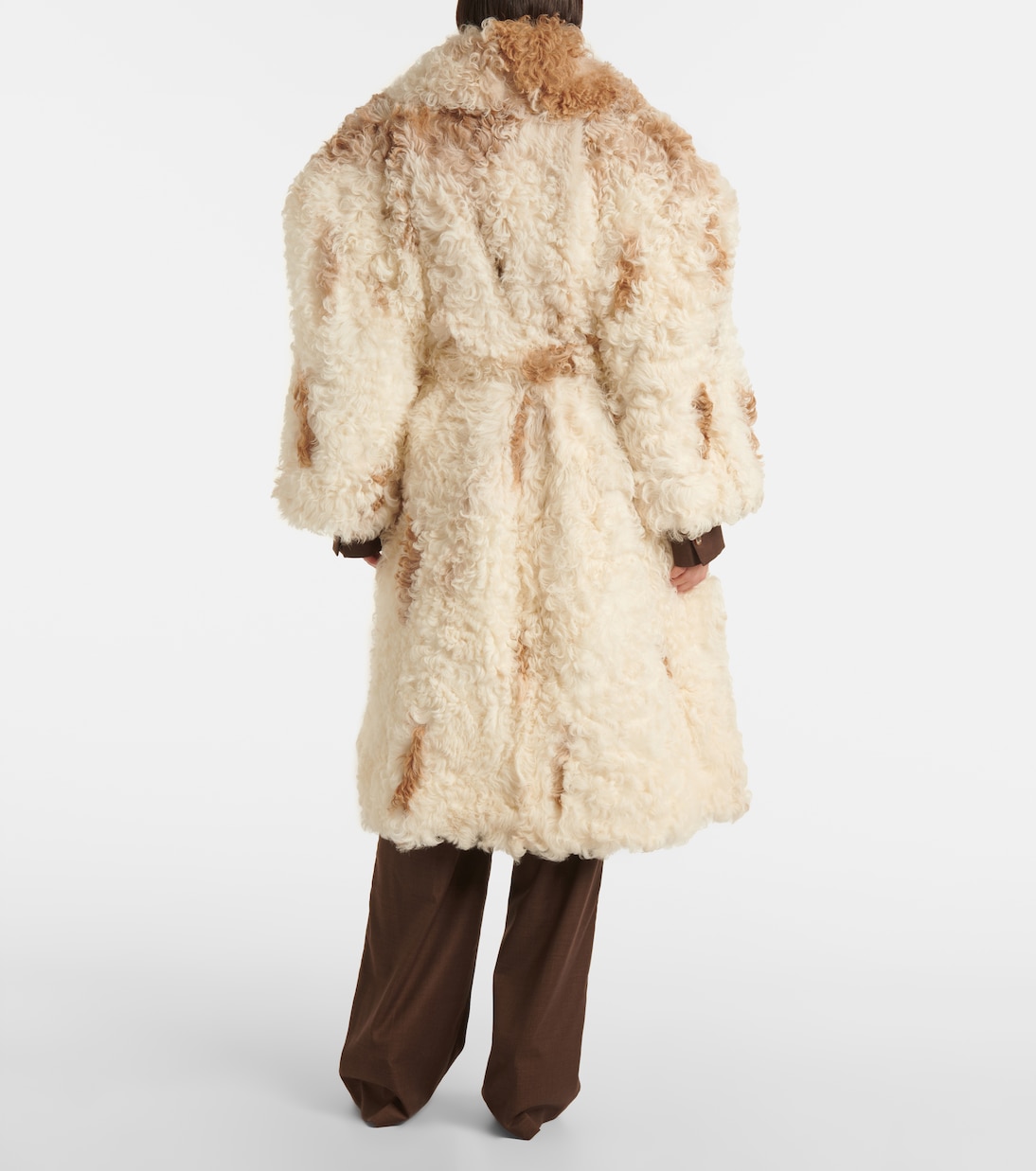 Belted shearling coat | Magda Butrym