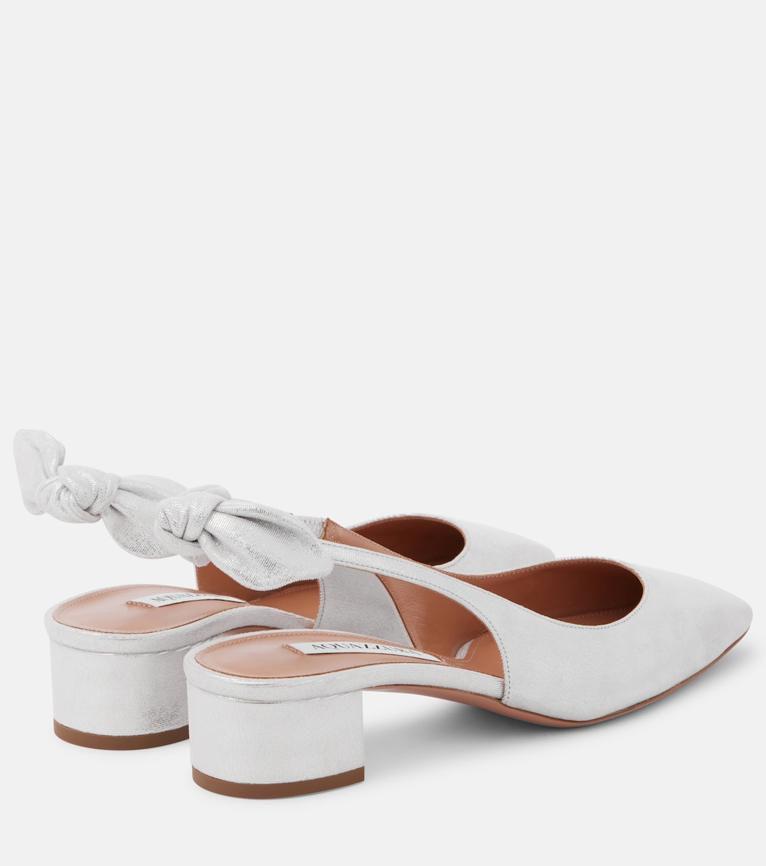 Very Bow leather slingback pumps | Aquazzura