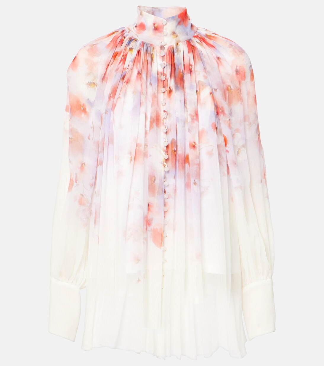 Crush Smock floral blouse | Zimmermann