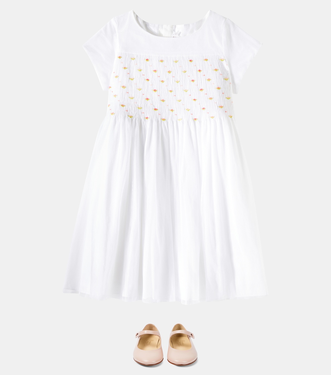 Duchesse cotton dress | Bonpoint